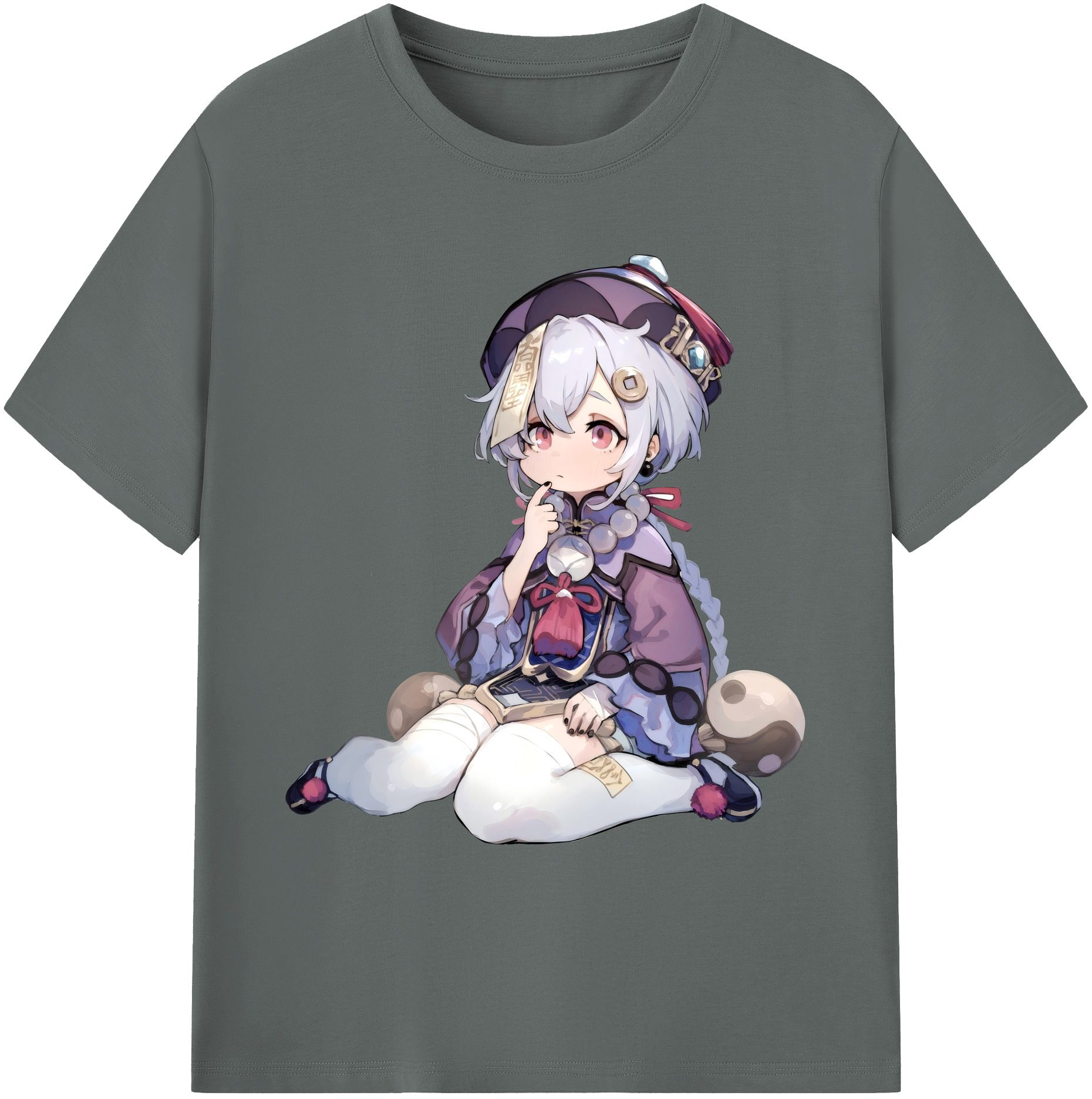 げんし神 七七 なな  genshin Nana 綿100％ メンズ半袖Tシャツ｜肌触りやわらか＆通気性